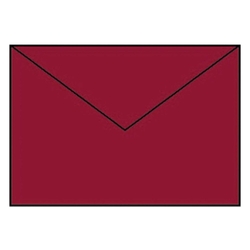 RÖSSLER Briefhülle Paperado - C5, 100 g/qm, rosso gerippt, Seidenfutter