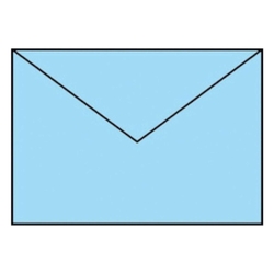 RÖSSLER Briefhülle Paperado - C5, 100 g/qm, aqua gerippt, Seidenfutter