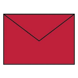 RÖSSLER Briefhülle Paperado - B6, 100 g/qm, rot gerippt, Seidenfutter