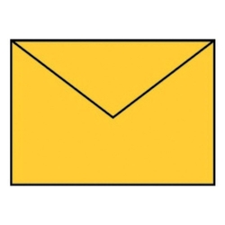 RÖSSLER Briefhülle Paperado - B6, 100 g/qm, ocker gerippt, Seidenfutter