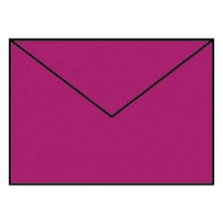 RÖSSLER Briefhülle Paperado - B6, 100 g/qm, amarena gerippt, Seidenfutter