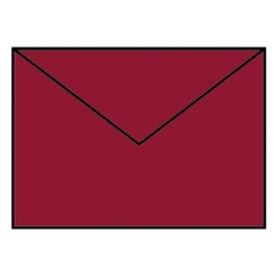RÖSSLER Briefhülle Paperado - B6, 100 g/qm, rosso gerippt, Seidenfutter