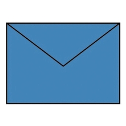 RÖSSLER Briefhülle Paperado - B6, 100 g/qm, stahlblau gerippt, Seidenfutter