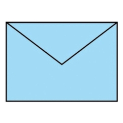 RÖSSLER Briefhülle Paperado - B6, 100 g/qm, aqua gerippt, Seidenfutter