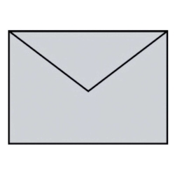 RÖSSLER Briefhülle Paperado - B6, 100 g/qm, eisgrau gerippt, Seidenfutter