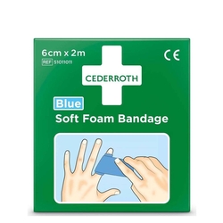 Cederroth Pflaster Soft Foam Bandage - 2 m, blau, selbsthaftend