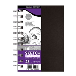 DALER-ROWNEY Skizzenbuch - A6, 100 g/qm, 110 Blatt, Spirale