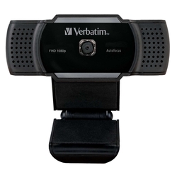 VERBATIM Webcam AWC-01 - Full HD 1080p, schwarz