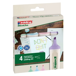 EDDING 24 EcoLine Textmarker - nachfüllbar, pastell sortiert