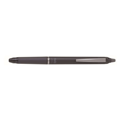 PILOT Tintenroller FriXion Zone 0.7, mit Druckmechanik & FriXion Metall-Mine, radierbare Tinte, nachfüllbar, 0.7mm (M), grau