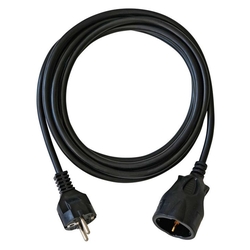 BRENNENSTUHL Kunststoff-Verlängerung - 3 m, schwarz, H05VV-F 3G1,5