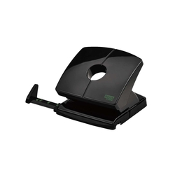 NOVUS Locher B220 re+new - 20 Blatt, 4-fach Lochung möglich, Anschlagschiene, schwarz