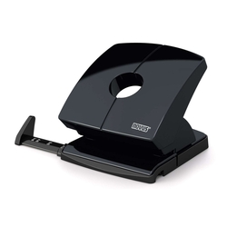 NOVUS Locher (Büro) B230 - 30 Blatt, 4-fach Lochung, Anschlagschiene, schwarz