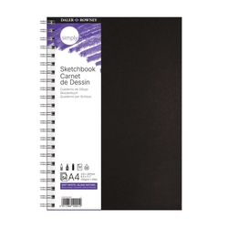 DALER-ROWNEY Skizzenbuch - A4, 100 g/qm, 110 Blatt, Spirale