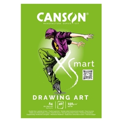 CANSON Zeichenblock Drawing Art - A4, 40 Blatt, 150 g/qm, weiß