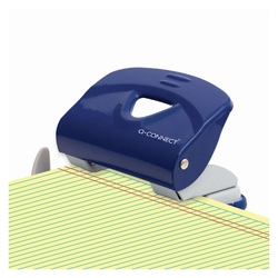 Q-CONNECT Locher, 20 Blatt, blau/grau