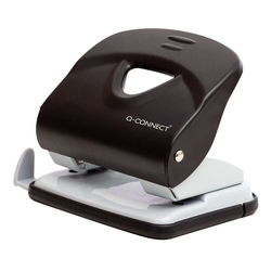 Q-CONNECT Locher, 30 Blatt, schwarz/grau