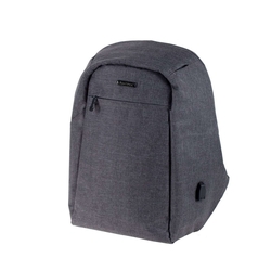 LIGHTPAK Rucksack SAFEPAK - Sicherheitsrucksack mit Laptopfach, grau
