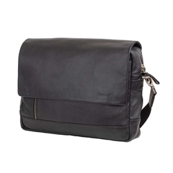 ALASSIO Schultertasche ORO Echtleder schwarz