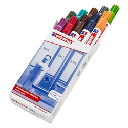 EDDING 3000 Permanentmarker - nachfüllbar, 1,5 - 3 mm, 10 Farben Faltschachtel