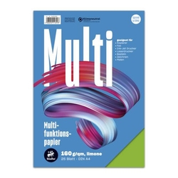 STAUFEN STYLE Multifunktionspapier 7X PLUS - A4, 160 g/qm, limone, 25 Blatt