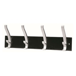UNILUX Wandgarderobe CYPRES 4 Haken grau-schwarz