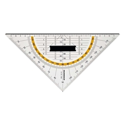 RUMOLD Geometrie-Dreieck - 250 mm, Schneidekante, Griff