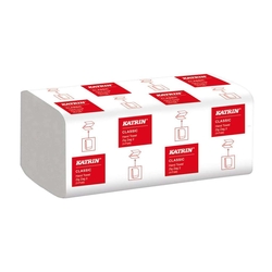 KATRIN Falthandtuch Classic - Zick-Zack-Falz, weiß, 4000 Blatt, Recyclingpapier