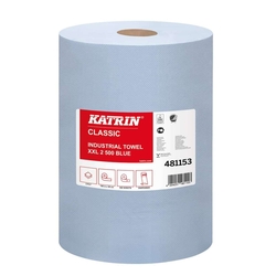 KATRIN Wischtuch Classic Industrial XXL2 blau, 2-lagig, 2 x 190 m