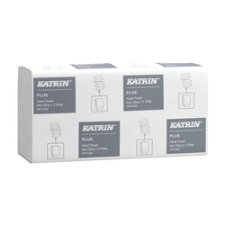 KATRIN Falthandtuch Plus - W-Falz, hochweiß, 2250 Blatt
