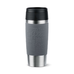 EMSA Travel Mug Isolierbecher Classic - 0,36 l, pfeffergrau