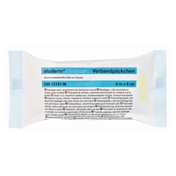 SÖHNGEN aluderm® Verbandpäckchen DIN 13151-M - mittel, 4m x 8cm