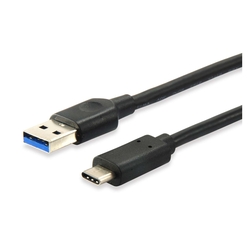 EQUIP USB 3.2 Gen 1x1 Type-A to C, M/M , 1.0m, Black