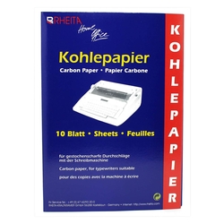 RHEITA Kohlepapier - A4, 10 Blatt, schwarz