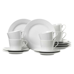 RITZENHOFF&BREKER Kaffeeservice Bianco - 18-tlg., Porzellan, weiß