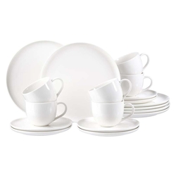RITZENHOFF&BREKER Kaffeeservice Skagen - 18-tlg., Porzellan, wei&szlig;
