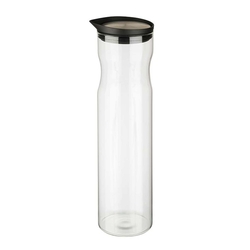 APS Glaskaraffe - 1,2l, Edelstahldeckel, ohne Griff