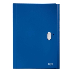 LEITZ 4624 Fächermappe Recycle - A4, 5 Fächer, 250 Blatt, PP, klimaneutral, blau