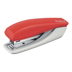LEITZ 5617 Mini Heftgerät NeXXt Recycle - 10 Blatt, klimaneutral, rot