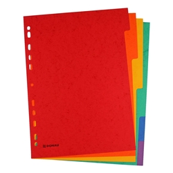 DONAU Register - blanko, Karton, A4, 6 Blatt, 6-farbig