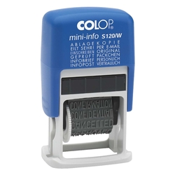 COLOP Mini-Dater - Wortbandstempel mit 12 Texten