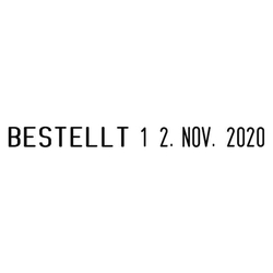 COLOP Bänderstempel - 4 mm Datum, 12 Texte