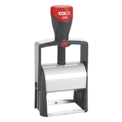 COLOP Classic Line 2400 mit Logo - für max. 6 Zeilen mit Logo, 27 x 58 mm