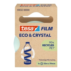 TESA Klebefilm PET Eco & Crystal - 19mm x 10m, kristallklar
