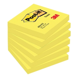 POST-IT Haftnotizblock Neon - 76 x 76 mm, zitronengelb