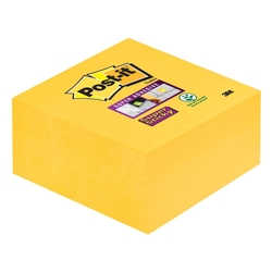 POST-IT Haftnotiz Super Sticky Würfel - 76 x 76 mm, 350 Blatt, narzissengelb