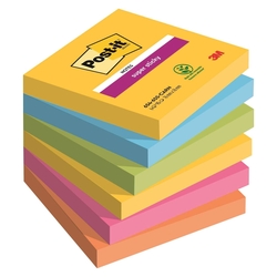 POST-IT Haftnotizblock Playful - 76 x 76 mm, 6x 90 Blatt, sortiert