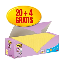 POST-IT Haftnotiz Super Sticky Notes Promotion - 76 x 76 mm, gelb, 24x 90 Blatt