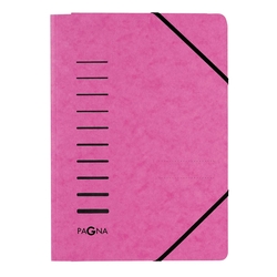 PAGNA Gummizugmappe - A4, 150 Blatt, Presssan, dunkelrosa