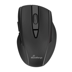 MEDIARANGE Maus MROS217 - optisch Funkmaus, 5-Tasten, kabellos, schwarz